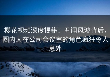 樱花视频深度揭秘：丑闻风波背后，圈内人在公司会议室的角色疯狂令人意外